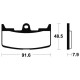 Plaquettes de frein organique BENDIX MA295