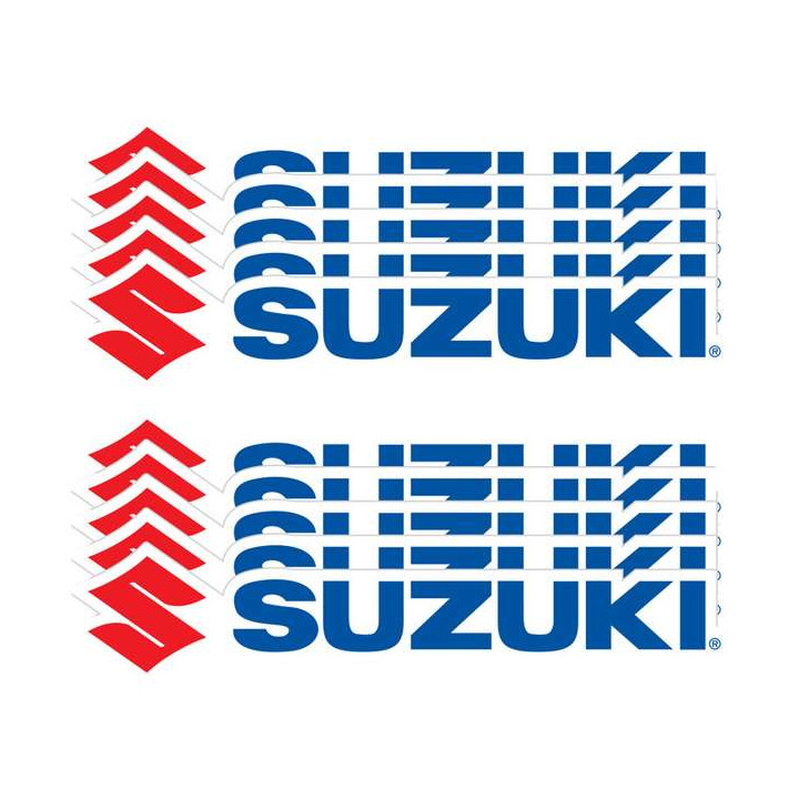 Set of x10 D'COR Suzuki sticker sheets