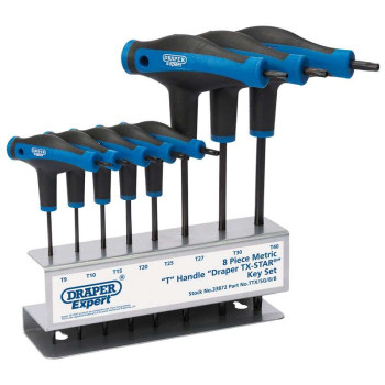 Jeu de 8 clés Torx Draper Jeu de 8 clés Torx Draper