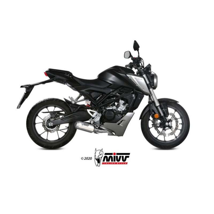 Ligne complète Mivv MK3 inox (H.076.SM3X) Honda CB125R Neo Sports Café Ligne complète Mivv MK3 inox (H.076.SM3X) Honda CB125R Neo Sports Café