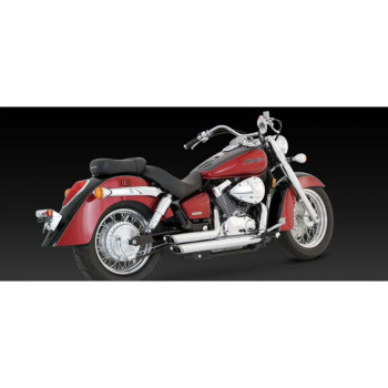 Vance &- Hines SHORTSHOTS chrome exhaust system Honda 750 Shadow Aero/Spirit Vance &- Hines SHORTSHOTS chrome exhaust system Honda 750 Shadow Aero/Spirit