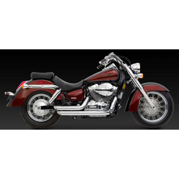 Échappement Vance & Hines SHORTSHOTS chromé Honda 750 Shadow Aero/Spirit