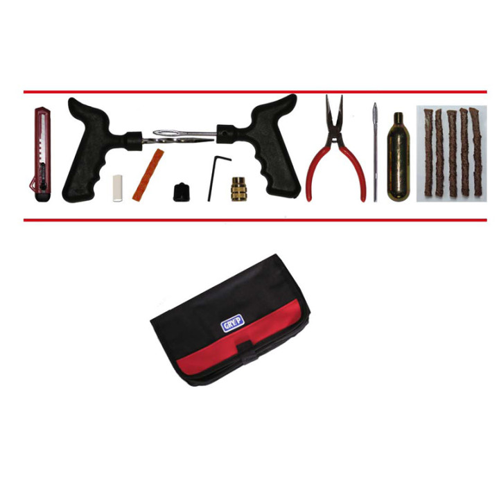 Kit réparation Gryyp K002 pneu tubeless à mèches