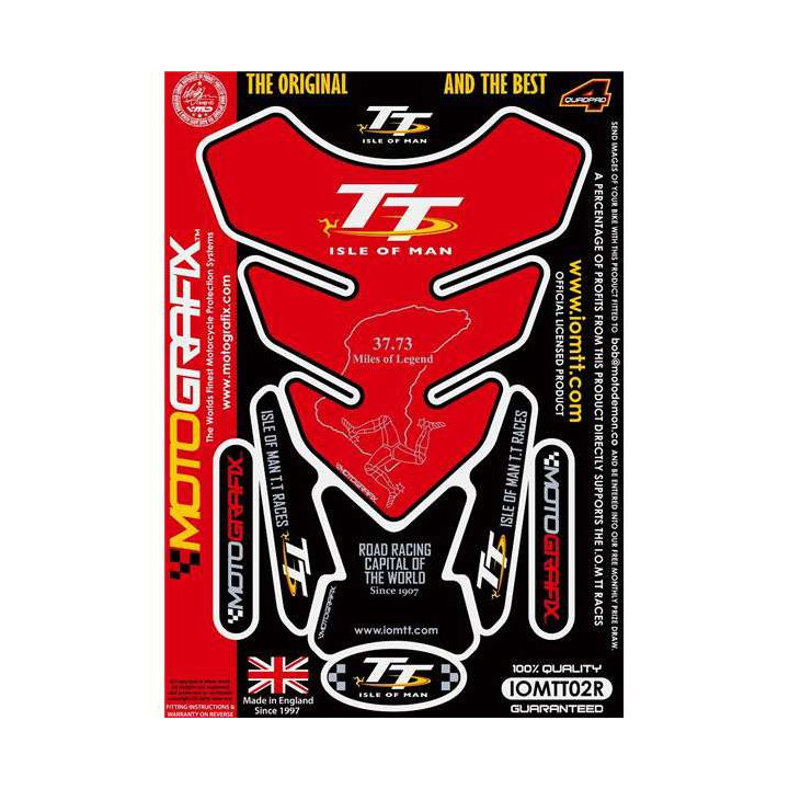 Protection de réservoir Motografix Tourist Trophy Rouge