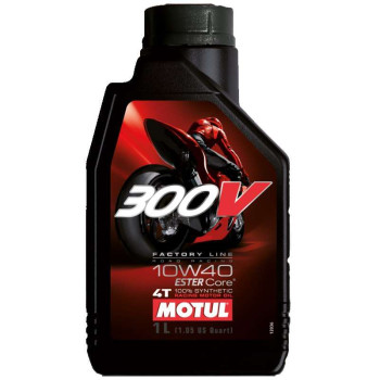 Huile moteur 4T MOTUL 300V FACTORY LINE 10W40 1 litre Huile moteur 4T MOTUL 300V FACTORY LINE 10W40 1 litre