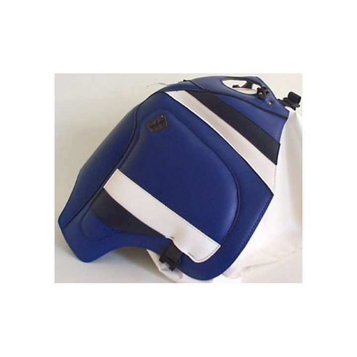 Bagster tank mat blue/navy and white stripes (1180A) Suzuki DR800 S