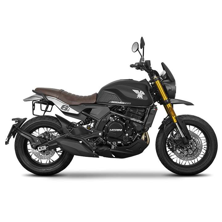 Shad SR38 BLACK pannier kit + spacers (M0SM62SR) SEIMMEZZO 650 SCR/STR Shad SR38 BLACK pannier kit + spacers (M0SM62SR) SEIMMEZZO 650 SCR/STR