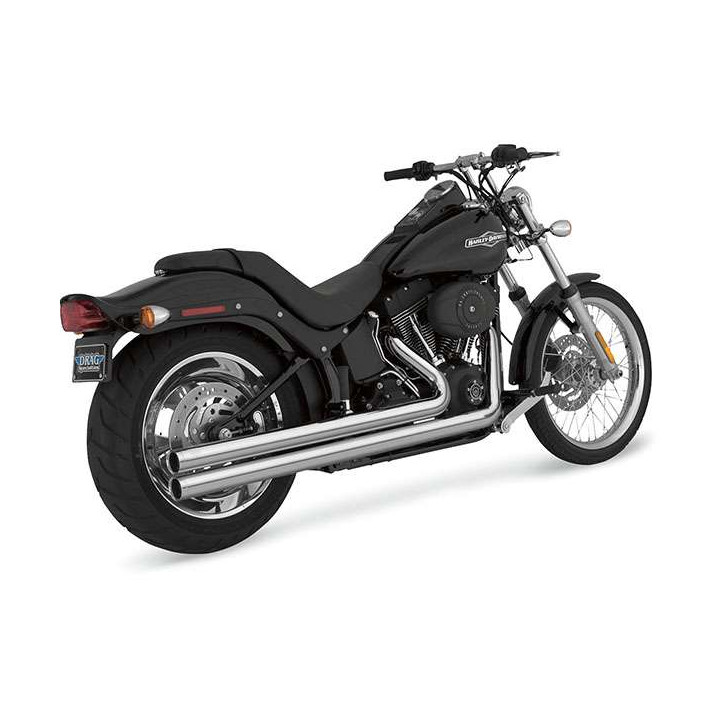 Échappement Vance & Hines BIG SHOTS LONG CHROME (17923) Harley SOFTAIL 86-11