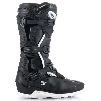 Bottes moto cross ALPINESTARS TECH 3 ENDURO WATERPRROOF BLACK/WHITE