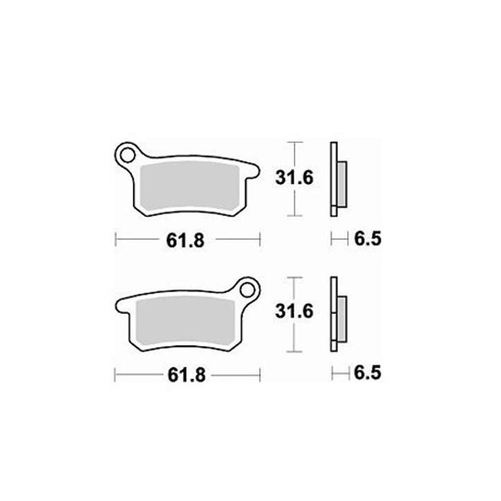 Brake pads sinter BRAKING 873CM44