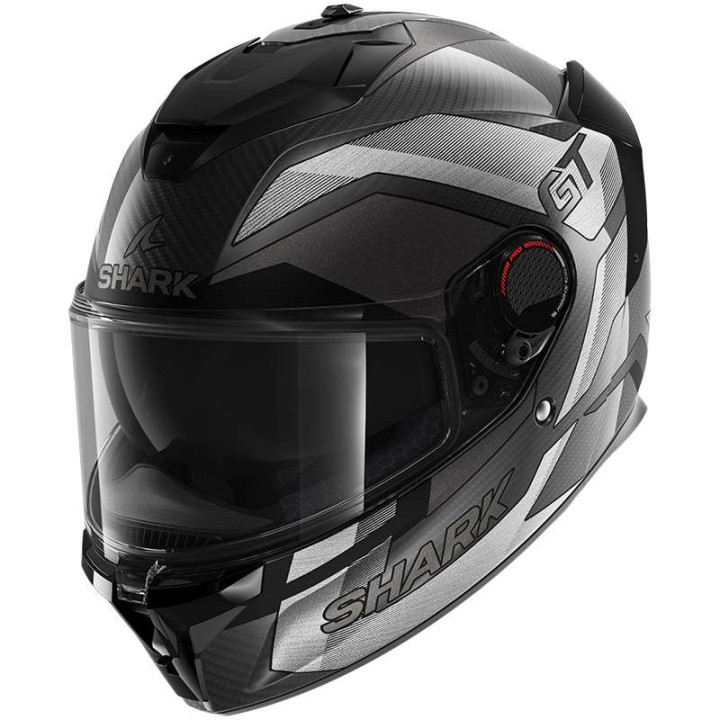 Shark SPARTAN GT PRO CARBON RITMO Mat motorcycle helmet Black/Grey