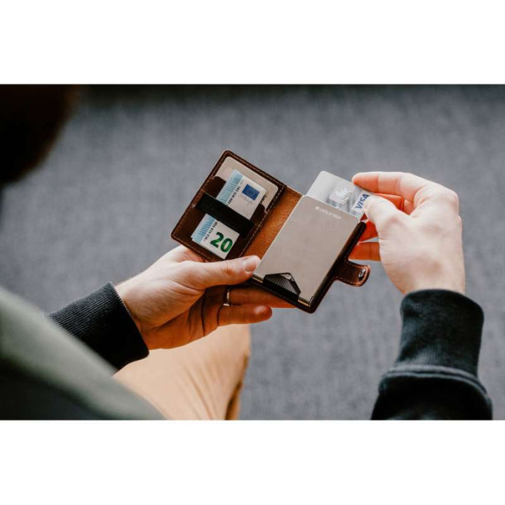 Portefeuille avec lampe Ledlenser LITE WALLET Marron