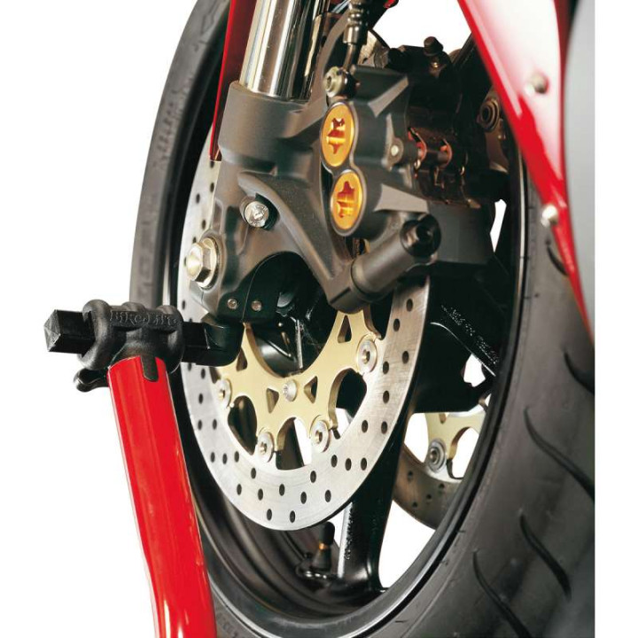 Symmetrical conical supports for Bike-Lift universal front stand