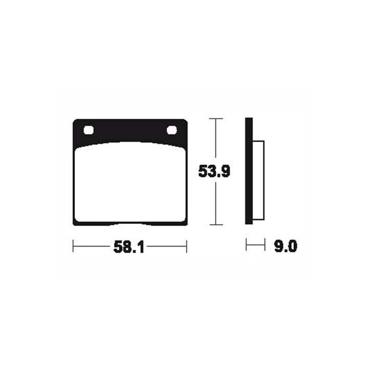 Plaquettes de frein organique BENDIX MA12