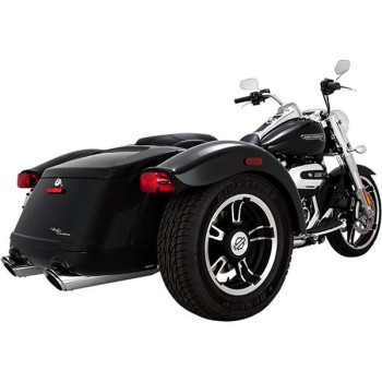 Vance &amp- Hines TWIN SLASH CHROME muffler (16796) Harley FREEWHEELER 18-