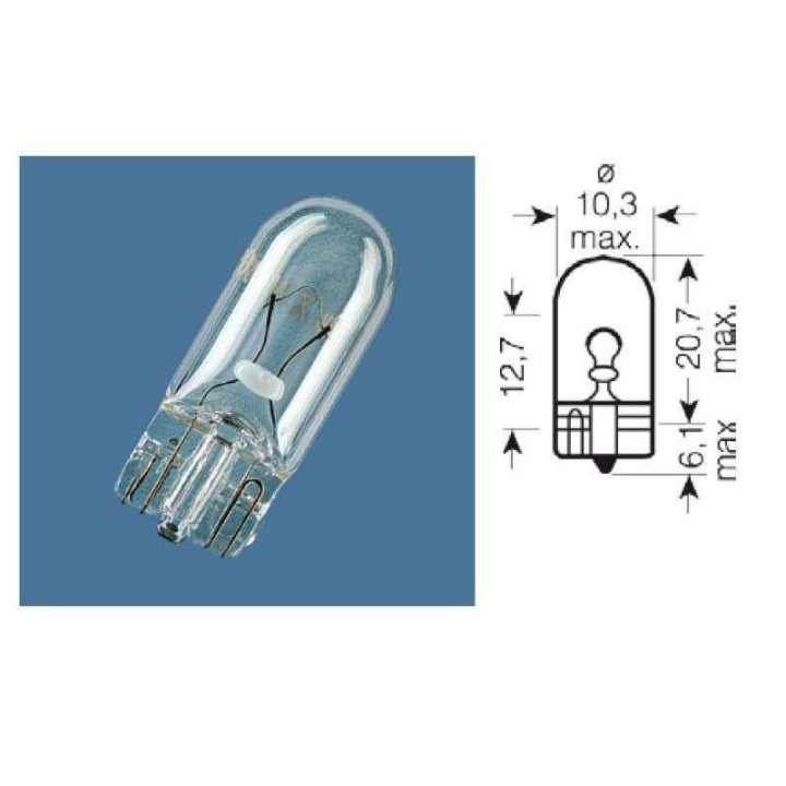 Ampoule OSRAM W5W W2,1X9,5D