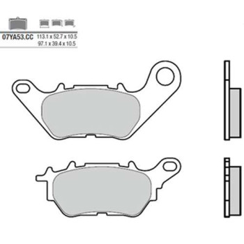 Plaquettes de frein organique BREMBO 07YA53CC