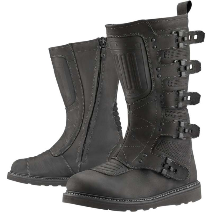 Icon 1000 ELSINORE 2 BLACK motorcycle boots