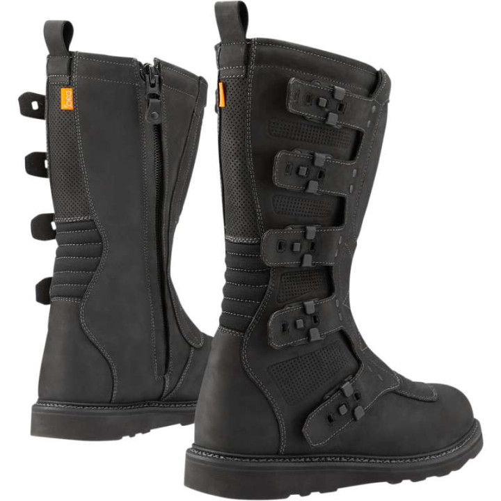 Icon 1000 ELSINORE 2 BLACK motorcycle boots