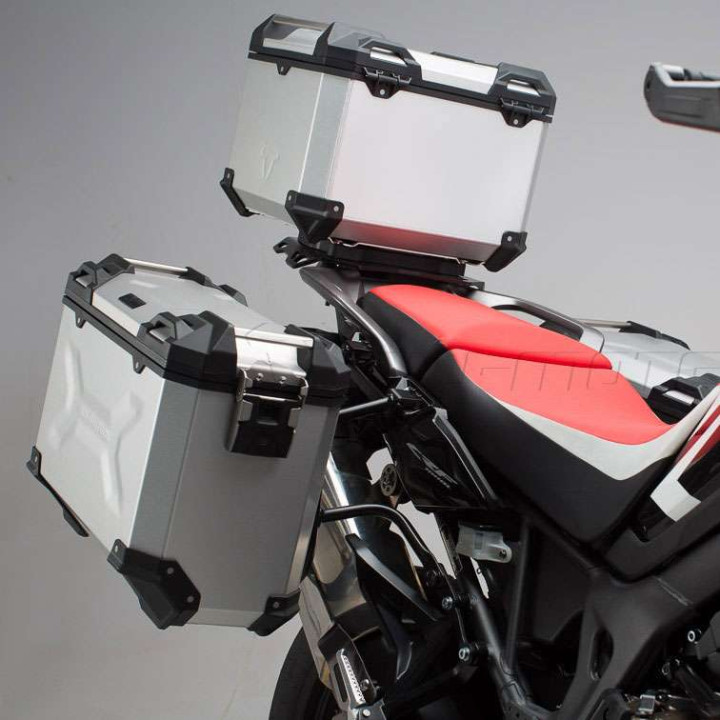 SW-Motech TraX ADVENTURE aluminum suitcase kit Honda CRF1000L AFRICA TWIN 16-17