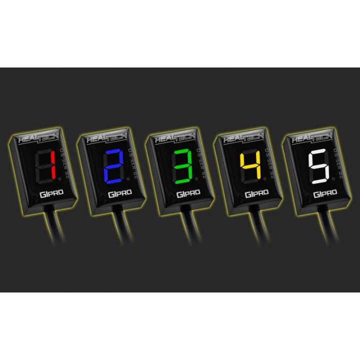 Indicateur de rapport engagé Healtech GIpro DS-series G2 Kawasaki GPDT-K02 Indicateur de rapport engagé Healtech GIpro DS-series G2 Kawasaki GPDT-K02