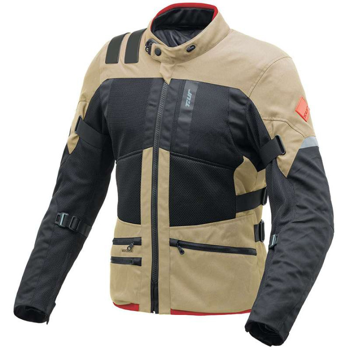 Veste moto T.UR TRANSFER HYDROSCUD Noir/Sable
