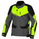 Veste moto Macna MUNDIAL Gris/Jaune Fluo