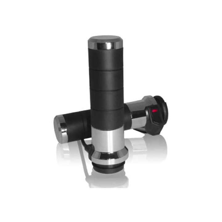Poignées chauffantes KOSO Titan-X pour Harley Davidson Cable Throttle 125/25mm