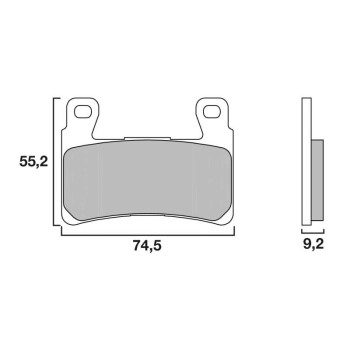 Plaquettes de frein avant sinter Brembo 07HD20SA Harley XR1200