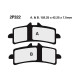 Brake pads racing Nissin 2P322 ST