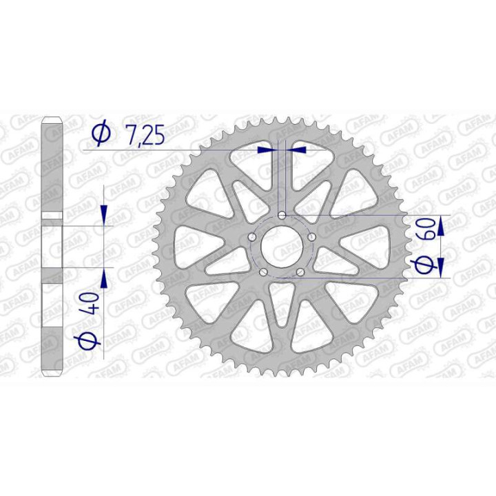 AFAM 60 teeth not 428 type 39100 Beta REV 80