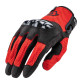 Gants moto d'été Acerbis RAMSEY MY VENTED Noir/Rouge