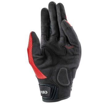 Gants moto d'été Acerbis RAMSEY MY VENTED Noir/Rouge