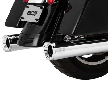 Muffler Vance &amp- Hines ELIMINATOR 400 CHROME (16714) Harley TOURING 17-