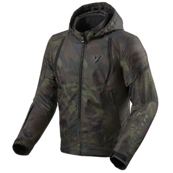 Motorcycle jacket Rev'it FLARE 2 CAMO DARK GREEN