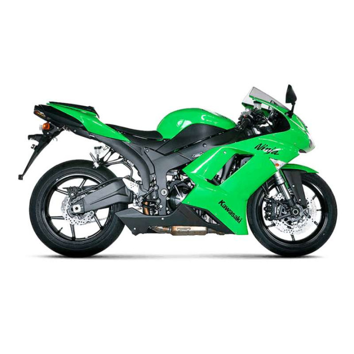 Akrapovic Titanium approved muffler Kawasaki ZX-6R 07-08
