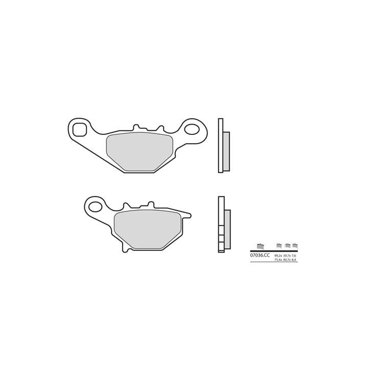 Ceramic Brake Pads BREMBO 07036CC