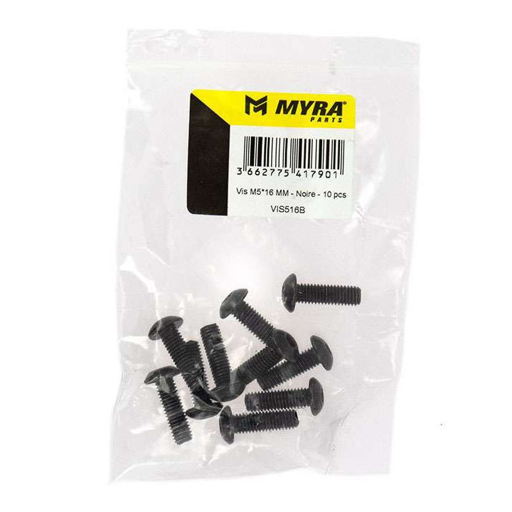 Vis BTR noir (x10) M5x16mm MYRA