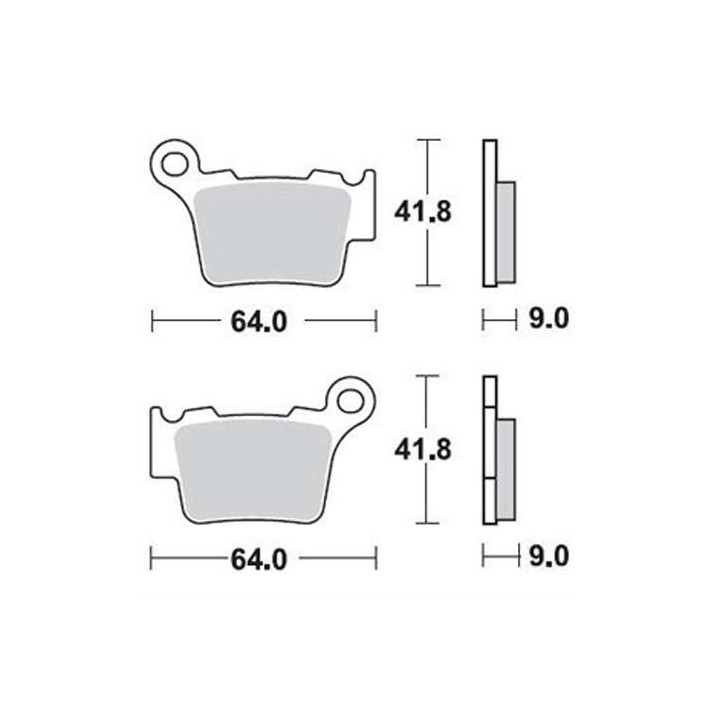 Brake pads sinter BRAKING 891CM46 