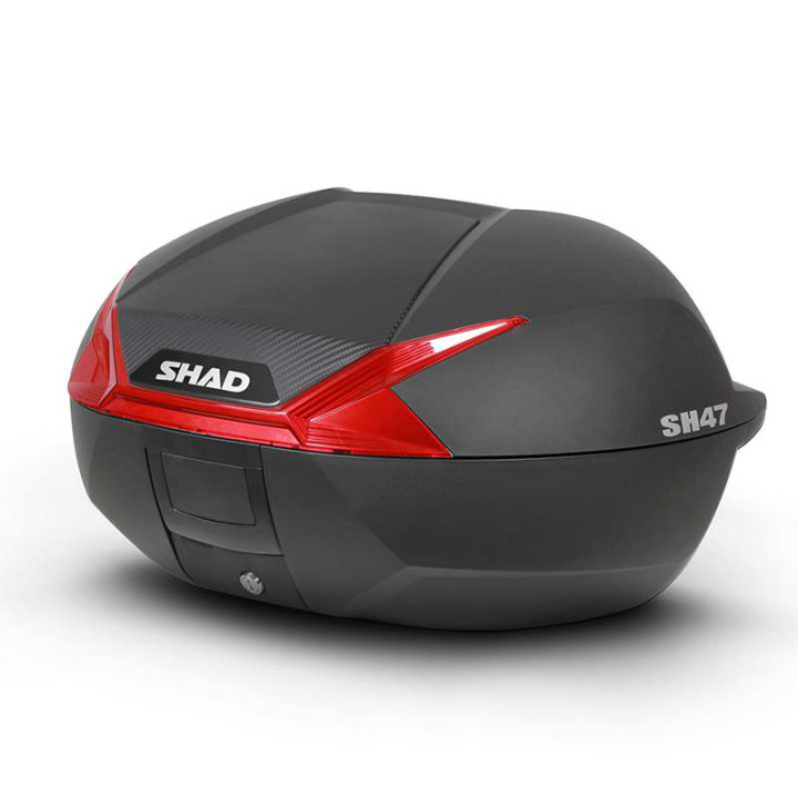 Kit top case Shad SH47 RED + support Top Master (H0CB73ST) CB750 HORNET