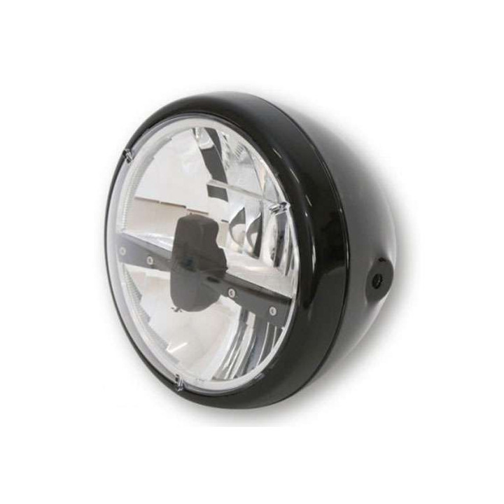 7-inch LED motorcycle headlight HIGHSIDER RENO Type 3 Black
