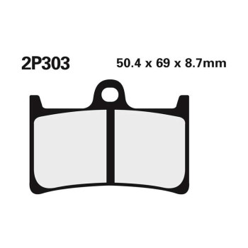 Plaquettes de frein racing sinter Nissin 2P303 ST