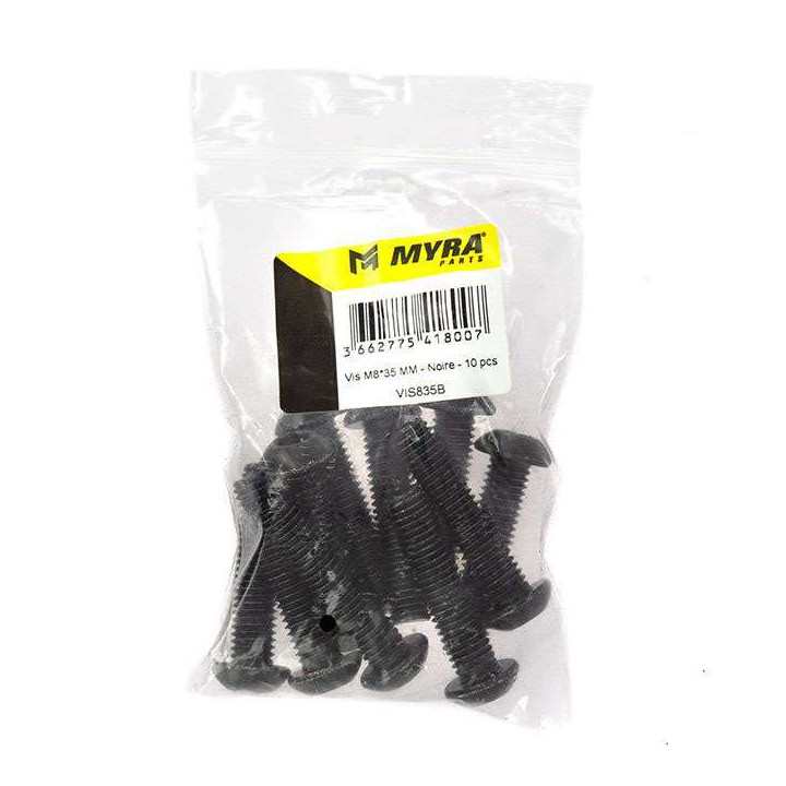 Vis BTR noir (x10) M8x35mm MYRA