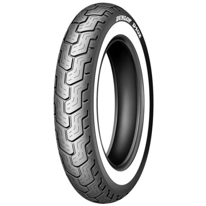 Pneu arrière flancs blancs larges Dunlop D402 WWW (HARLEY) MT90 B 16 M/C 74H TL