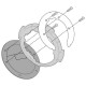 Bride Kappa TANKLOCK BF01K pour Suzuki