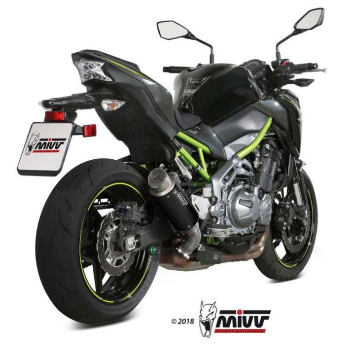 Silencieux homologué Mivv GP PRO Inox noir (K.045.LXBP) Kawasaki Z900