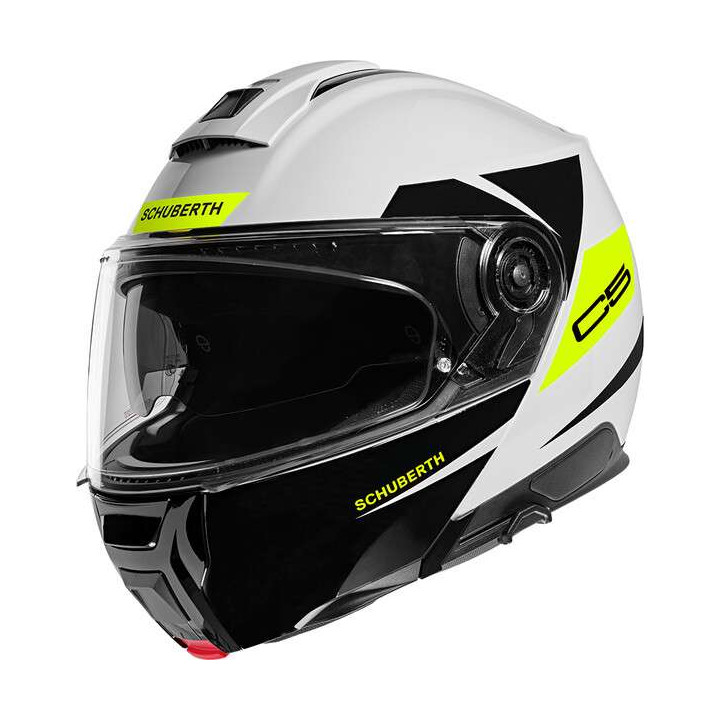 Casque moto modulable Schuberth C5 Eclipse Jaune