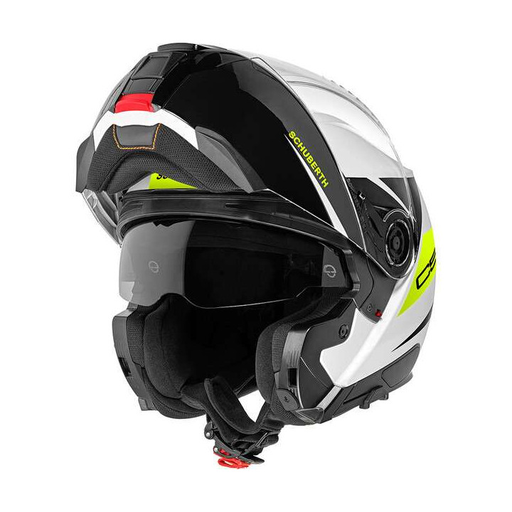 Casque moto modulable Schuberth C5 Eclipse Jaune