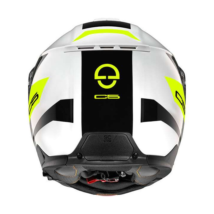 Casque moto modulable Schuberth C5 Eclipse Jaune