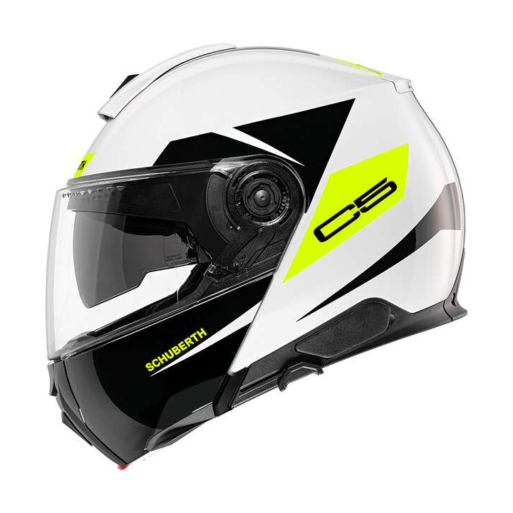 Casque moto modulable Schuberth C5 Eclipse Jaune